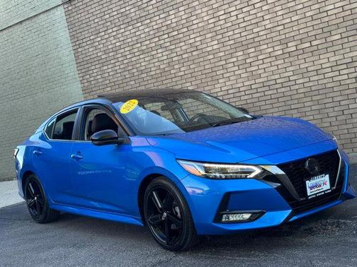 Blue 2022 Nissan Sentra SR