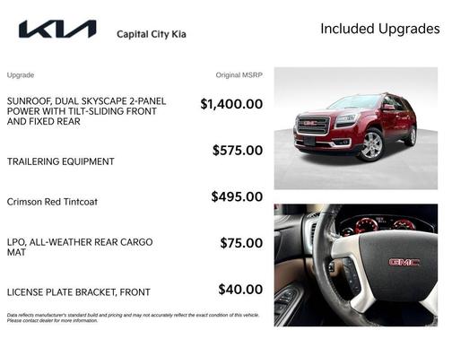 Crimson Red Tintcoat 2017 GMC Acadia Limited Limited