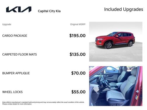Scarlet Red 2019 Hyundai SANTA FE Limited 2.4