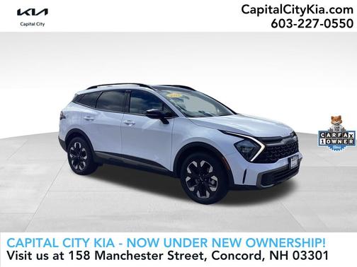White Pearl 2023 Kia Sportage X-Line