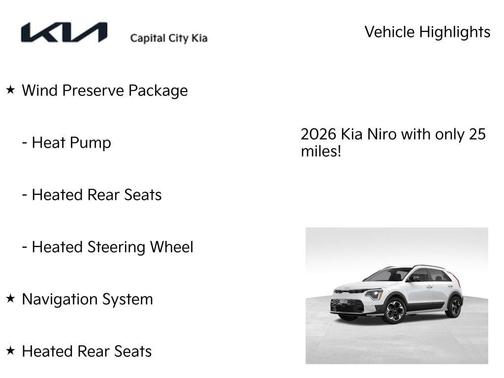 Snow White Pearl 2026 Kia Niro EV Wind