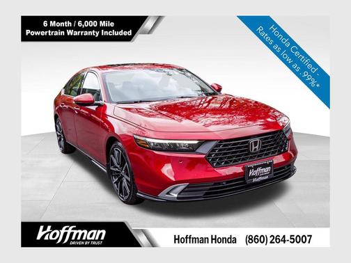 Radiant Red Metallic 2023 Honda Accord Hybrid Touring Sedan