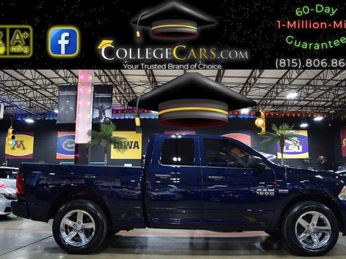 True Blue Pearlcoat 2017 RAM 1500 Express 4x4 Quad Cab 6'4" Box