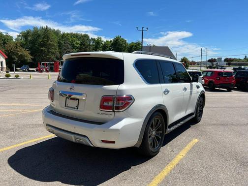 Pearl White 2018 Nissan Armada Platinum