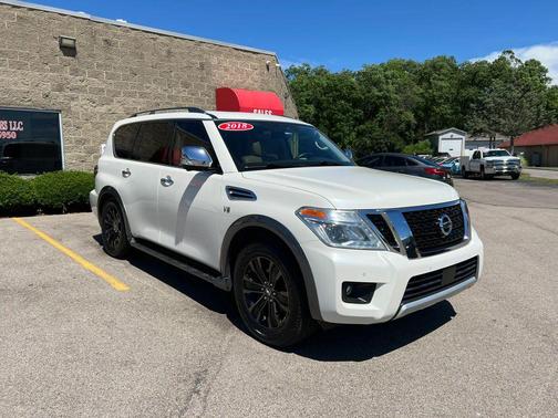 Pearl White 2018 Nissan Armada Platinum