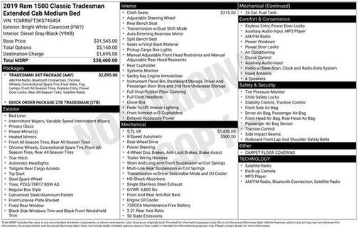 2019 RAM 1500 Classic Tradesman