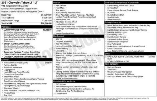 2021 Chevrolet Tahoe LT