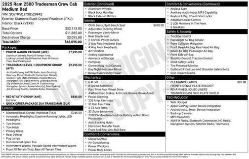 2025 RAM 2500 Tradesman