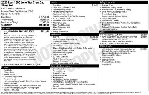 2023 RAM 1500 Big Horn