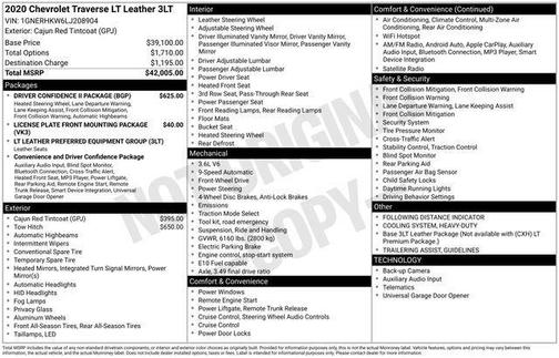 2020 Chevrolet Traverse LT Leather