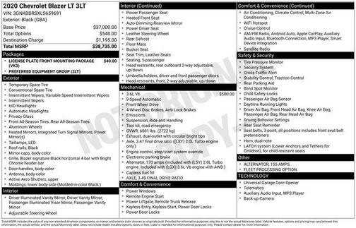 2020 Chevrolet Blazer 3LT