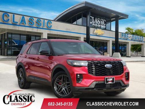 Red Metallic 2025 Ford Explorer ST-Line
