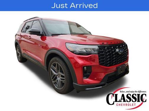 Red Metallic 2025 Ford Explorer ST-Line