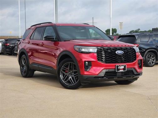 Red Metallic 2025 Ford Explorer ST-Line