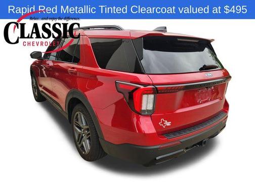 Red Metallic 2025 Ford Explorer ST-Line