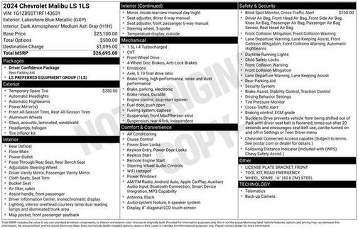2024 Chevrolet Malibu 1LS