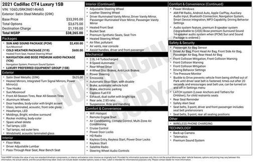 2021 Cadillac CT4 Luxury