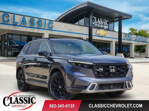 Gray Metallic 2025 Honda CR-V Hybrid Sport Touring