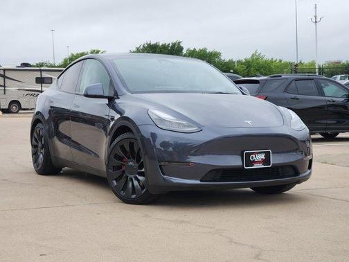 Gray 2021 Tesla Model Y Performance