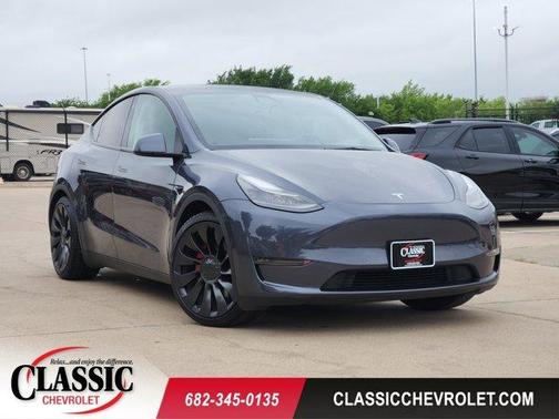 Gray 2021 Tesla Model Y Performance