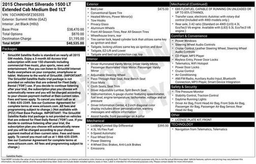 2015 Chevrolet Silverado 1500 LT