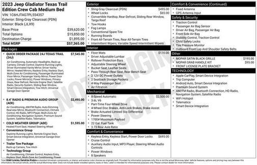 2023 Jeep Gladiator Texas Trail