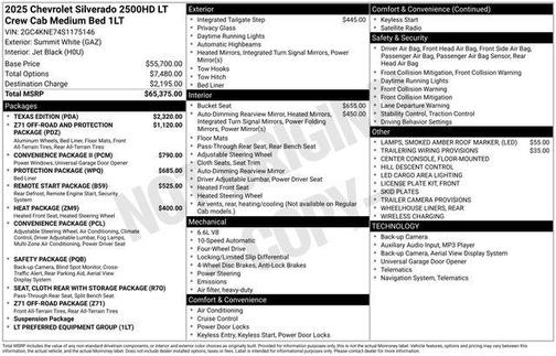 2025 Chevrolet Silverado 2500 LT