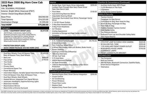 2023 RAM 3500 Big Horn
