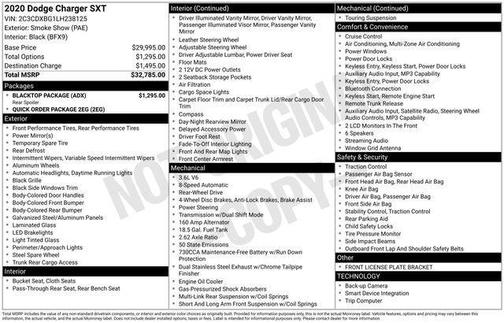 Smoke Show 2020 Dodge Charger SXT