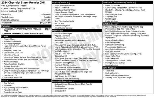 2024 Chevrolet Blazer Premier