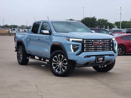 Glacier Metallic 2025 GMC Canyon Denali