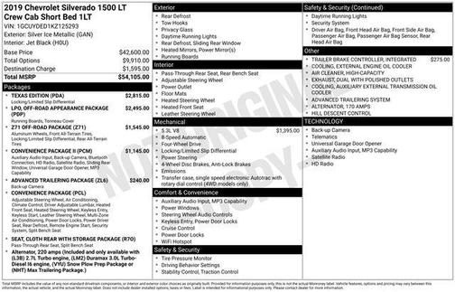 2019 Chevrolet Silverado 1500 LT