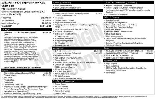 2022 RAM 1500 Big Horn