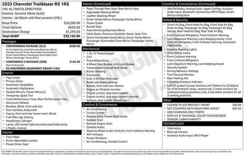 2023 Chevrolet Trailblazer RS