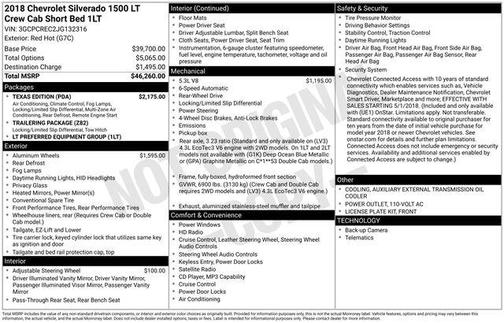 2018 Chevrolet Silverado 1500 1LT