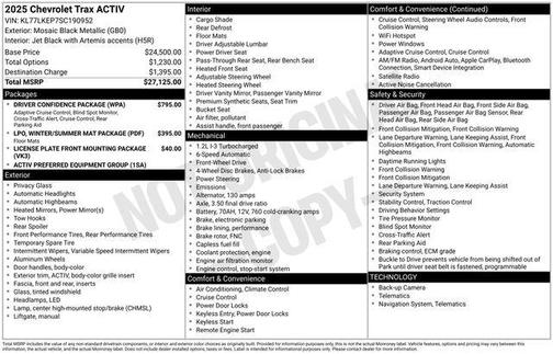2025 Chevrolet Trax ACTIV