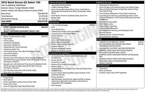 2022 Buick Encore GX Select