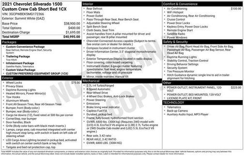 2021 Chevrolet Silverado 1500 Custom