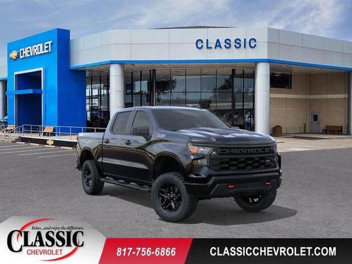 Black 2026 Chevrolet Silverado 1500 Custom Trail Boss
