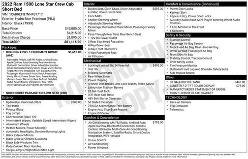 2022 RAM 1500 Big Horn