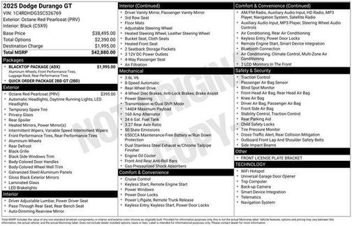 2025 Dodge Durango GT