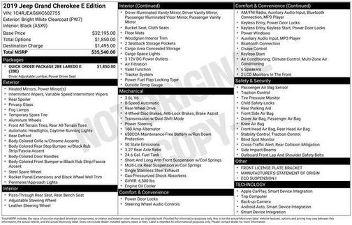 2019 Jeep Grand Cherokee Laredo E