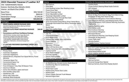 2023 Chevrolet Traverse LT Leather