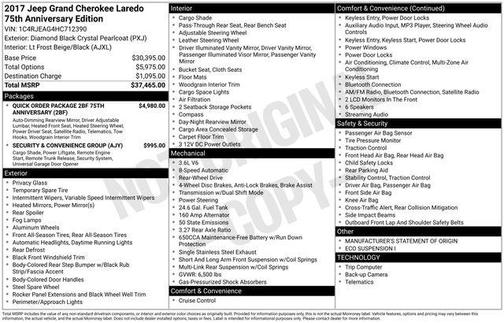 2017 Jeep Grand Cherokee Laredo