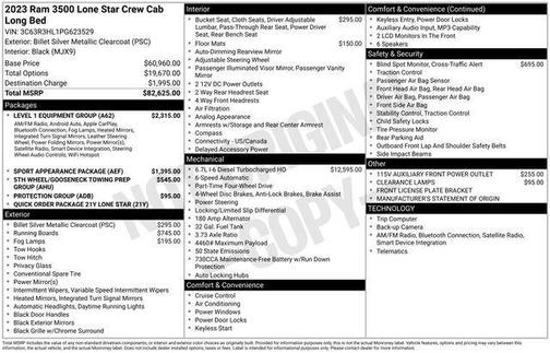 Billet Silver Metallic Clearcoat 2023 RAM 3500 Big Horn