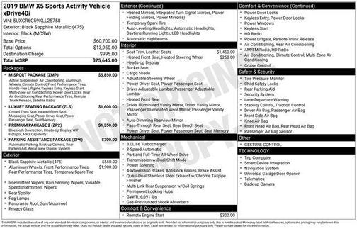 2019 BMW X5 xDrive40i