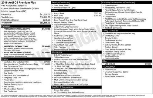 2018 Audi Q5 2.0T Premium Plus