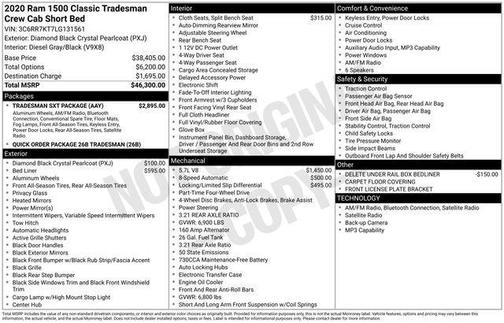 2020 RAM 1500 Classic Tradesman