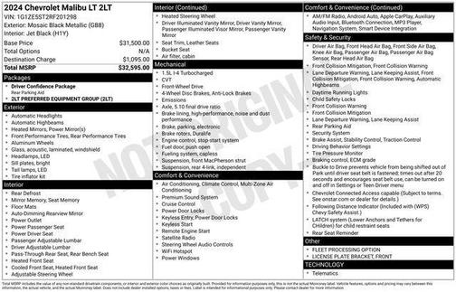 2024 Chevrolet Malibu 2LT