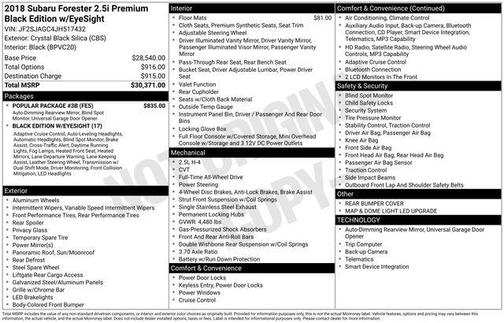 2018 Subaru Forester 2.5i Premium